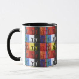 Pop art nr.1 av Yeshaya Dank - enhet & harmoni Mugg