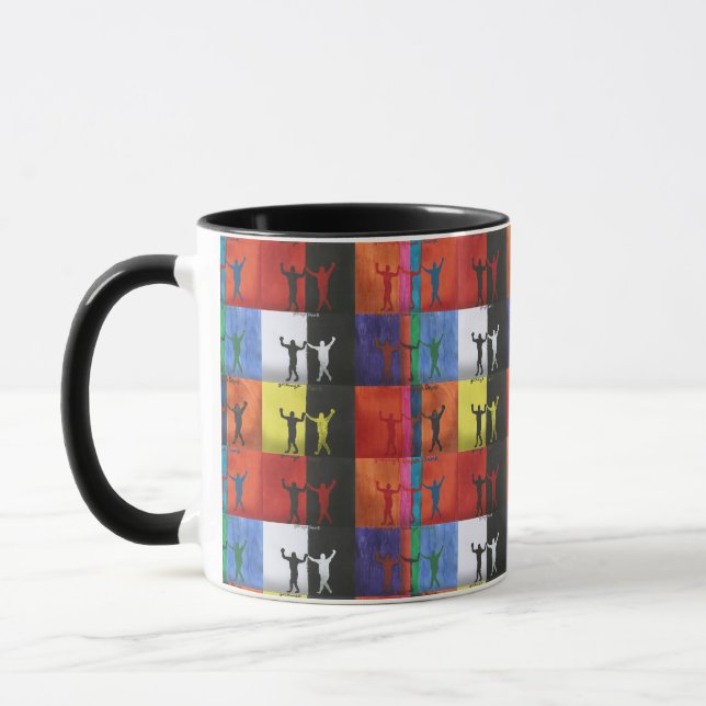 Pop art nr.1 av Yeshaya Dank - enhet & harmoni Mugg (Vänster)