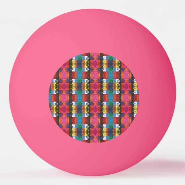 Pop art nr.1 av Yeshaya Dank - enhet & harmoni Pingisboll (Framsidan)