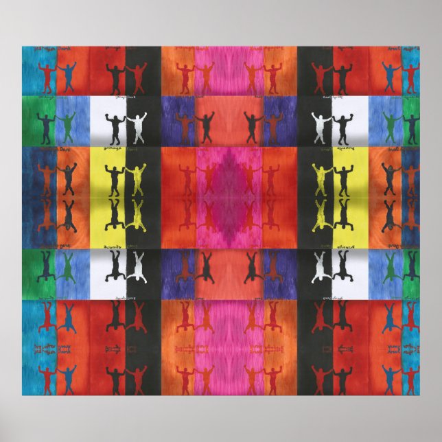 Pop art nr.1 av Yeshaya Dank - enhet & harmoni Poster (Framsidan)