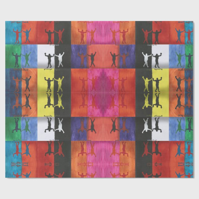 Pop art nr.1 av Yeshaya Dank - enhet & harmoni Presentpapper (Platt)