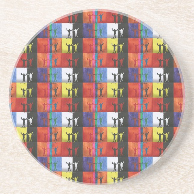 Pop art nr.1 av Yeshaya Dank - enhet & harmoni Underlägg (Framsidan)