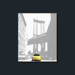 Pop Art Nyc Gult Taxi New York City Brooklyn Canvastryck<br><div class="desc">Pop Art Nyc Gult Taxi New York City Brooklyn Bridge Canvas Art Print.</div>