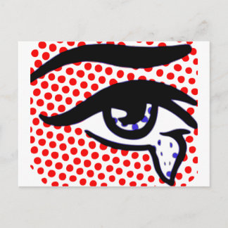 Pop Art Öga Vykort