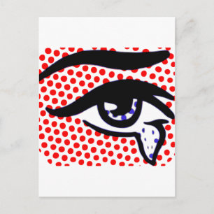 Pop Art Öga Vykort