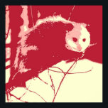 Pop Art Opossum Poster<br><div class="desc">popkonst opossum</div>