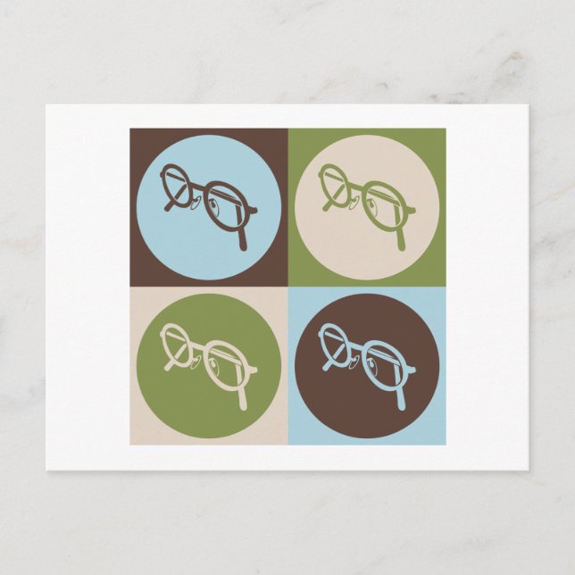 Pop Art Optics Vykort (Framsida)