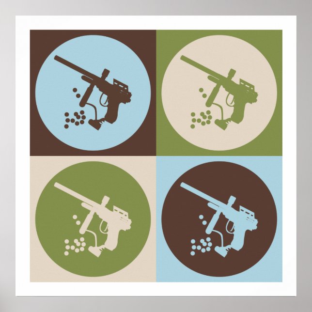 Pop Art Paintball Poster (Framsidan)
