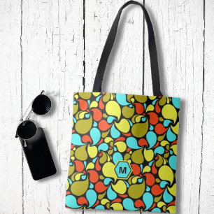 Pop Art Paisley Monogram Tygkasse