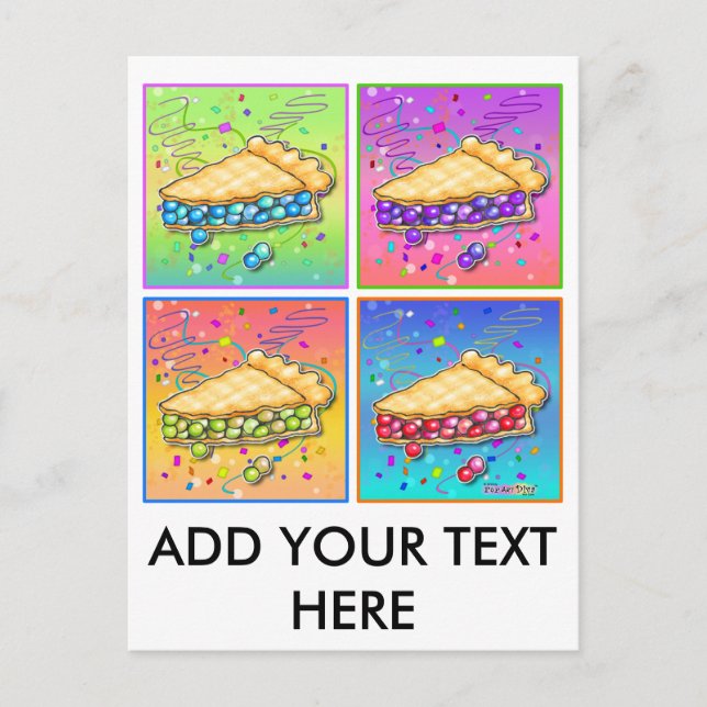 Pop Art Paj Vykort (Framsida)