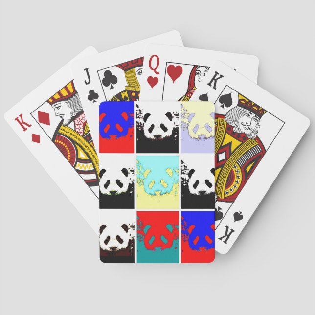 Pop Art Panda Casinokort (Baksidan)