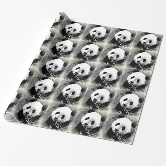 Pop Art Panda Julpapper (Utrullad)