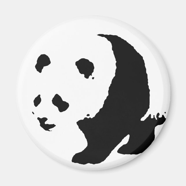 Pop Art Panda Magnet (Framsidan)