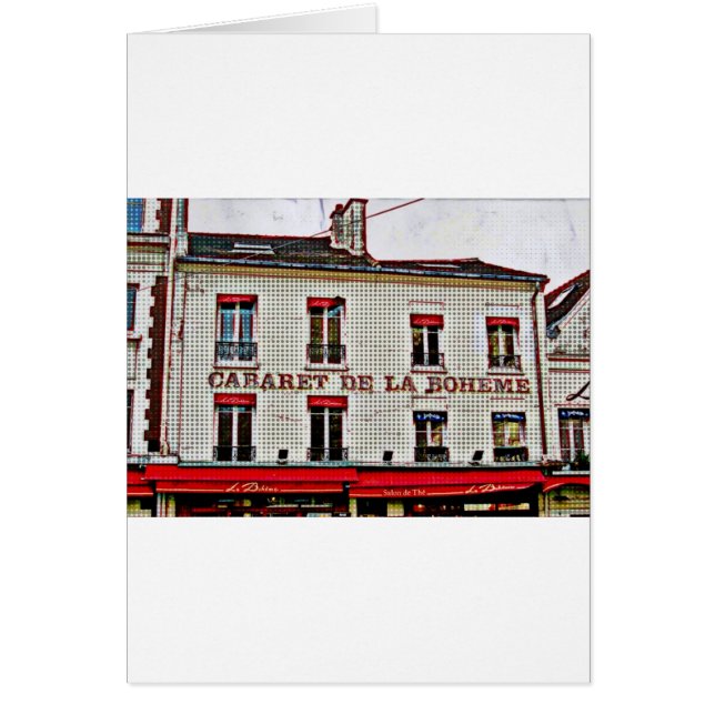 Pop Art Paris Hälsningskort (Framsidan)