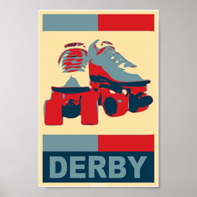 Pop Art Patriotic Derby Poster (Framsidan)