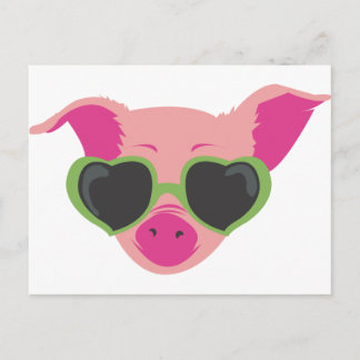 Pop Art Piggy Vykort