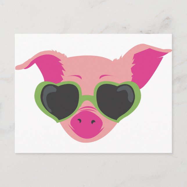 Pop Art Piggy Vykort (Framsida)