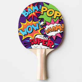 Pop Art Ping Pong Paddle Pingisracket