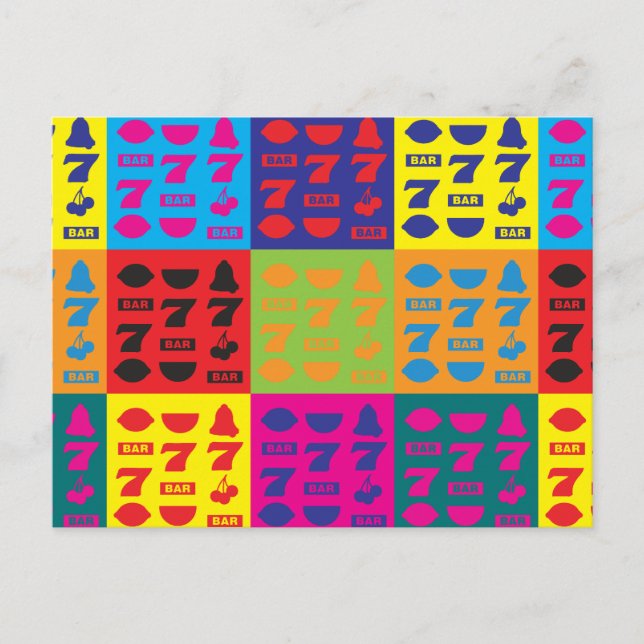 Pop Art. platser Vykort (Framsida)