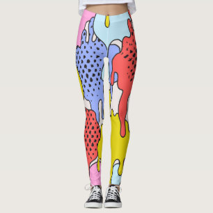 Pop Art-platter: Tecknad Drama Leggings