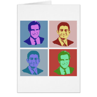 POP ART.png för ROMNEY RYAN Hälsningskort
