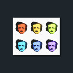 Pop Art Poe Canvastryck<br><div class="desc">Pop Art Poe (Edgar Allan Poe)</div>