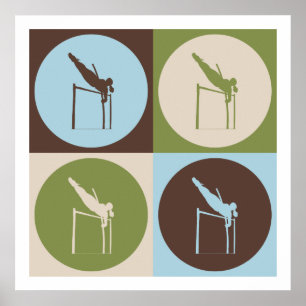 Pop Art Pole Vaulting Poster