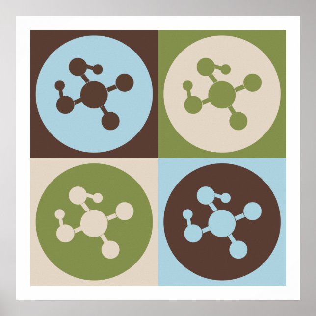 Pop Art Polymer-kemi Poster (Framsidan)