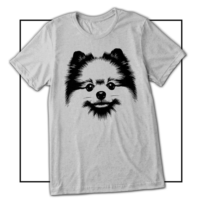 Pop Art Pomeranian For Pomeranian Dog Lovers T Shirt (Pop Art Pomeranian For Pomeranian Dog Lovers Tri-Blend Shirt)