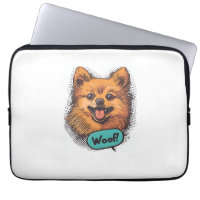 Pop Art Pomeranian � Retroserieteckning Hund