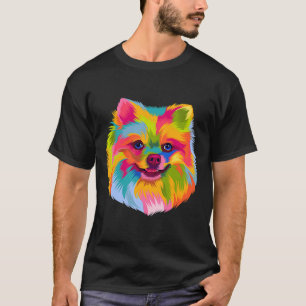 Pop Art Pommern Cute Doggie Manar Women Tass Hund T Shirt