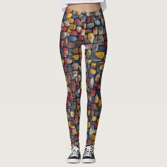 Pop Art Popcorn Leggings (Framsida)
