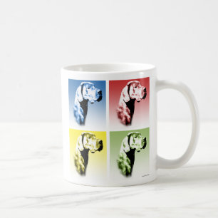 Pop Art-popp för danska (naturligt) Kaffemugg
