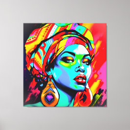 Pop Art Porträtt Canvastryck