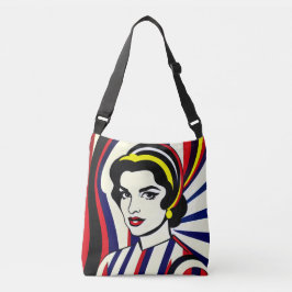Pop Art Porträtt Kor-Body Tote Axelväska