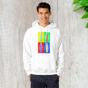 Pop Art Provrör Vetenskap Kemi Laboratorium Hoodie