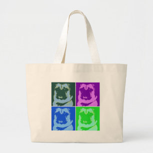 Pop Art Pug Jumbo Tygkasse