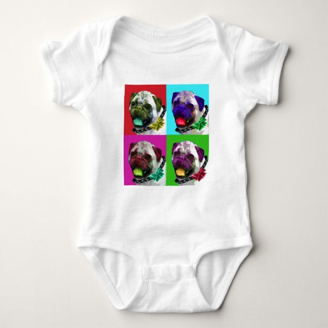 Pop Art Pug Tee (Framsida)
