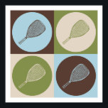 Pop Art Racquetball Poster<br><div class="desc">Pop Art Racquetball. Få den här roligten med hobby,  yrke eller fixering vid underbara t-shirts,  klistermärken och mycket annat. De gör också underbara gåvor!</div>