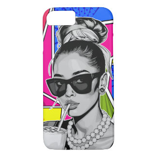 Pop Art Retrô Mulher Fashion Preto e Branco