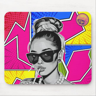 Pop Art Retrô Mulher Fashion Preto e Branco Musmatta