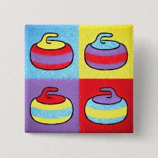 Pop Art Rocks Curling Design Knapp