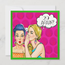 Pop Art Roligt Inbjudan