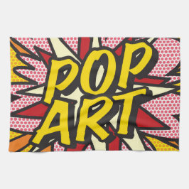 POP ART Roligt Retro Tecknad Bok Kökshandduk