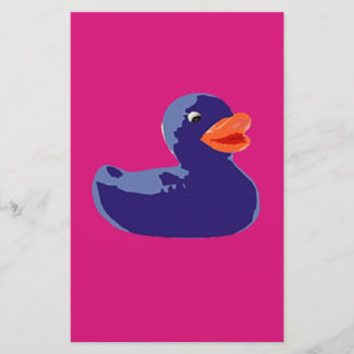 Pop Art Rubber Ducky Blue Rosa Anka