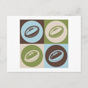 Pop Art Rugby Vykort