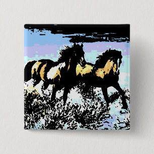 Pop Art Running Horses Knapp