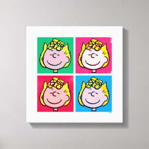 Pop Art Sally Mod till Mönster Canvastryck
