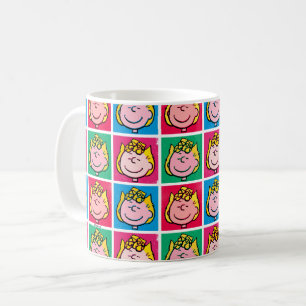 Pop Art Sally Mod till Mönster Kaffemugg