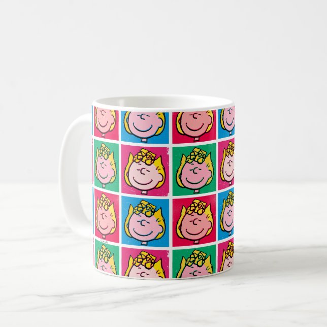 Pop Art Sally | Mod till Mönster Kaffemugg (Framsida vänster)